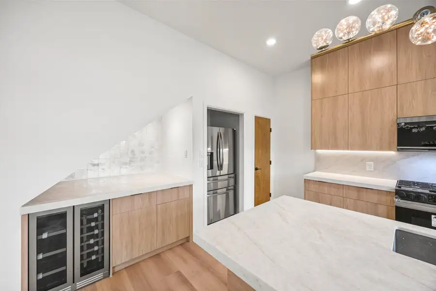 Built-in dry bar — coffee station or cocktail hour, your call Built-in dry bar — coffee station or cocktail hour, your call