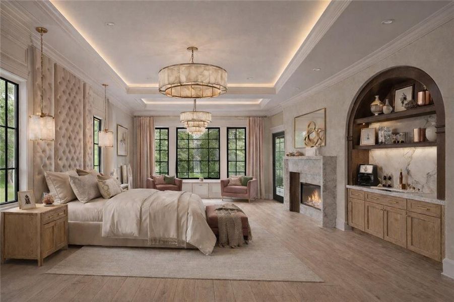 Furnished interior view inside a new home in , Alpharetta (Image 8).
