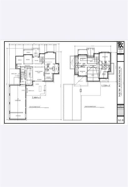 1st and 2nd story floor Plans 1st and 2nd story floor Plans