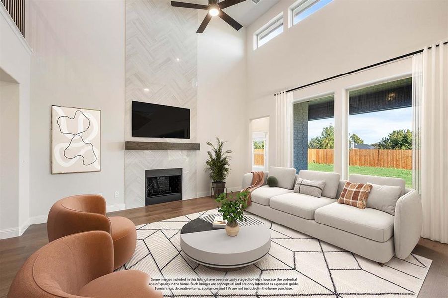 Furnished interior view inside a new home in The Retreat at North Grove 60, Waxahachie (Image 7).