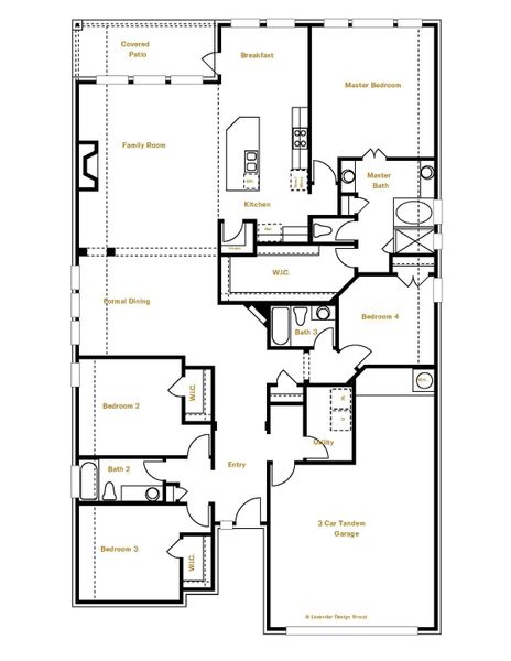 Blanco Floor Plan in Cibolo Crossing, Universal City | Sitterle Homes