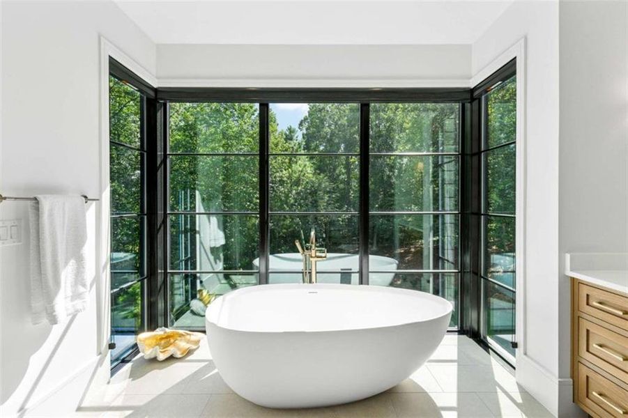 Furnished interior view inside a new home in , Roswell (Image 8).