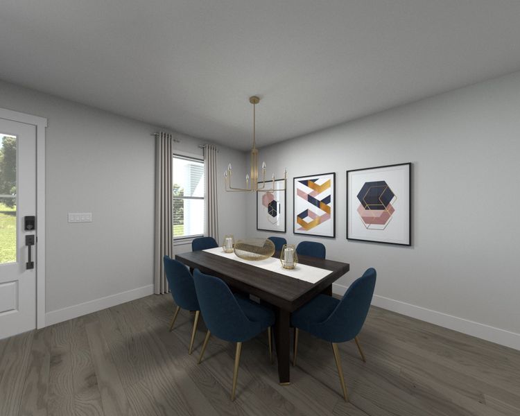 Furnished interior view inside a new home in Lakes at Bella Lago - Signature Series, Franklin (Image 4). Furnished interior view inside a new home in Lakes at Bella Lago - Signature Series, Franklin (Image 4).