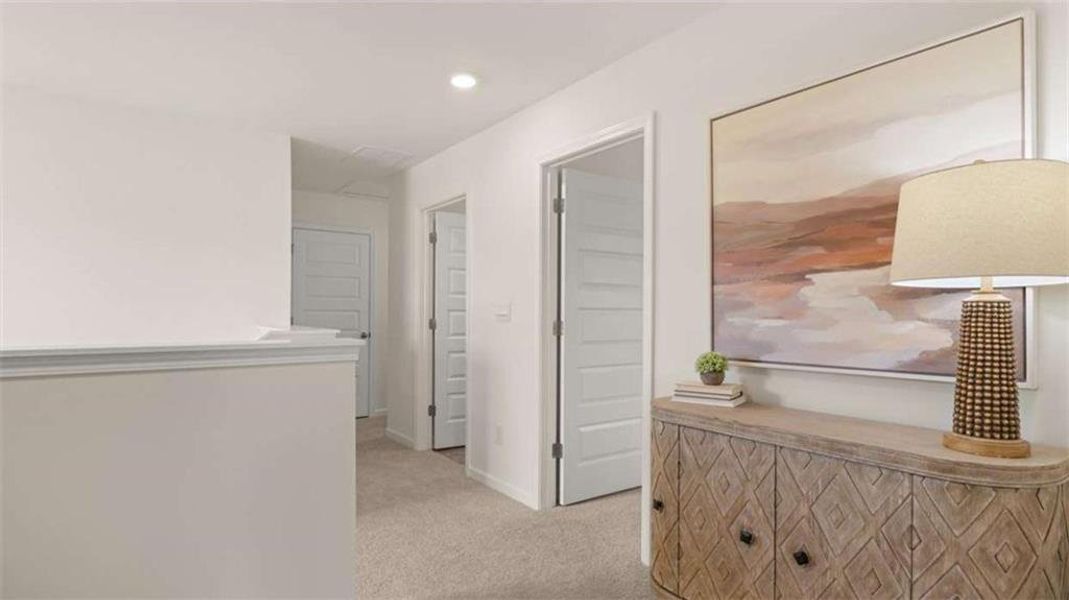 Furnished interior view inside a new home in Oakchase at Hampton, Hampton (Image 27).