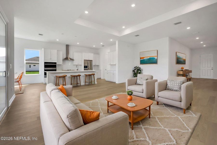 Furnished interior view inside a new home in Veranda Bay, Flagler Beach (Image 14).