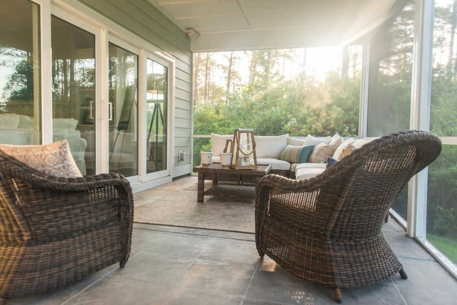 Representative furnished interior of a home built from the Helmsley by Bill Clark Homes in The Sanctuary at Sunset Beach, Sunset Beach (Image 112). Representative furnished interior of a home built from the Helmsley by Bill Clark Homes in The Sanctuary at Sunset Beach, Sunset Beach (Image 112).