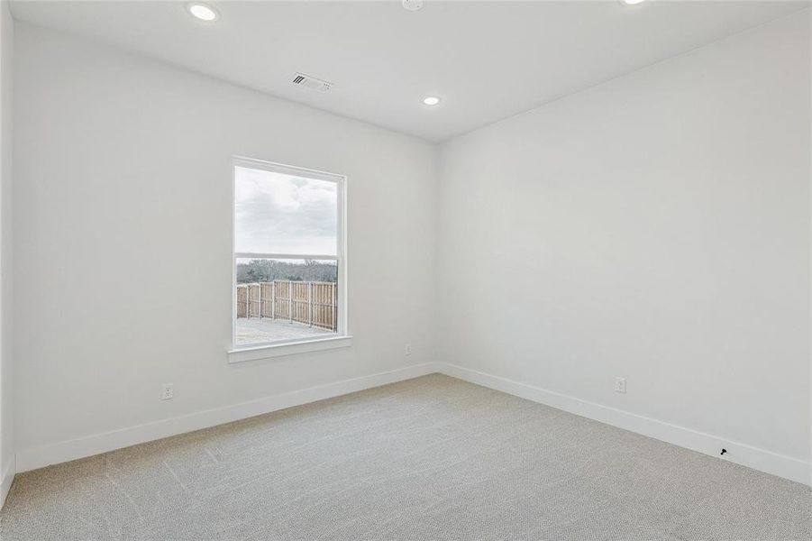 Bedroom #3 with recessed lighting