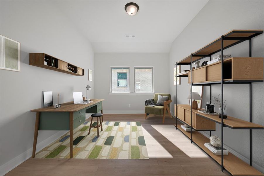 Furnished interior view inside a new home in Creekshaw – Classic, Royse City (Image 10). Furnished interior view inside a new home in Creekshaw – Classic, Royse City (Image 10).