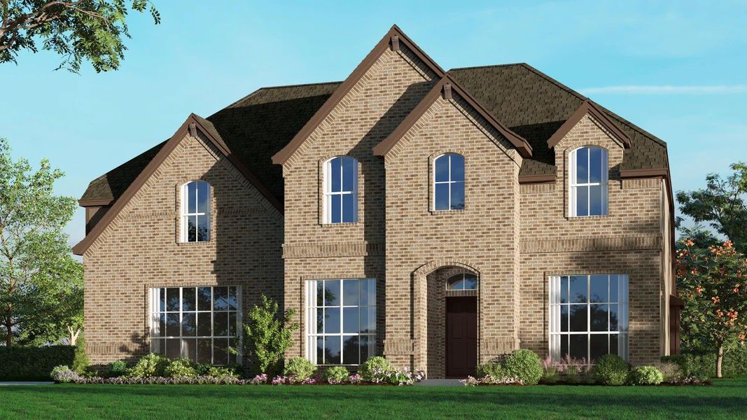 Elevation D with Outswing | Concept 3135 at Villages of Walnut Grove in Midlothian, TX by Landsea Homes