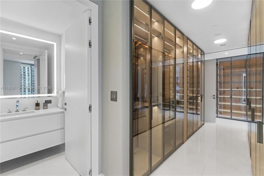 Furnished interior view inside a new home in , Miami (Image 13).