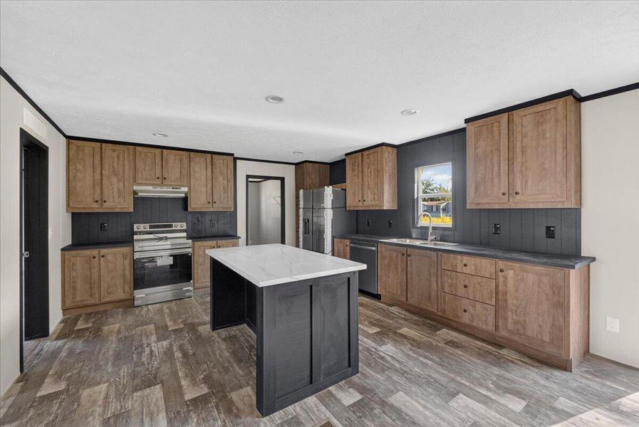 Furnished interior view inside a new home in , Cross (Image 5).