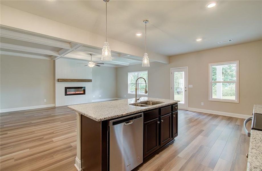 Furnished interior view inside a new home in Crofton Place Enclave, Snellville (Image 9).