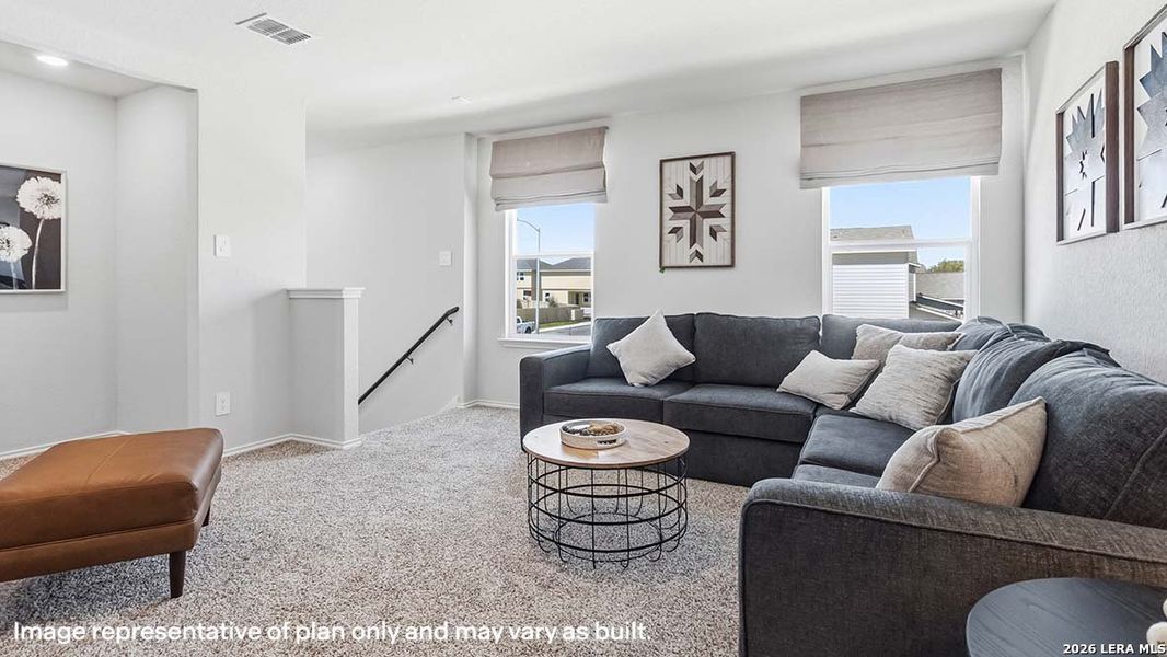 Furnished interior view inside a new home in Riverstone at Westpointe, San Antonio (Image 36).