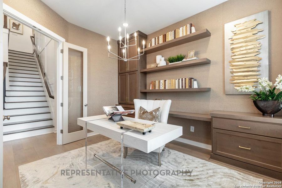 Furnished interior view inside a new home in Briggs Ranch, San Antonio (Image 5).