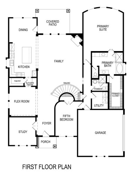 2D floor plan layout for the Remington 2FS (w/Media) by First Texas Homes in Hidden Lakes Estates, DeSoto, TX (Image 5). 2D floor plan layout for the Remington 2FS (w/Media) by First Texas Homes in Hidden Lakes Estates, DeSoto, TX (Image 5).