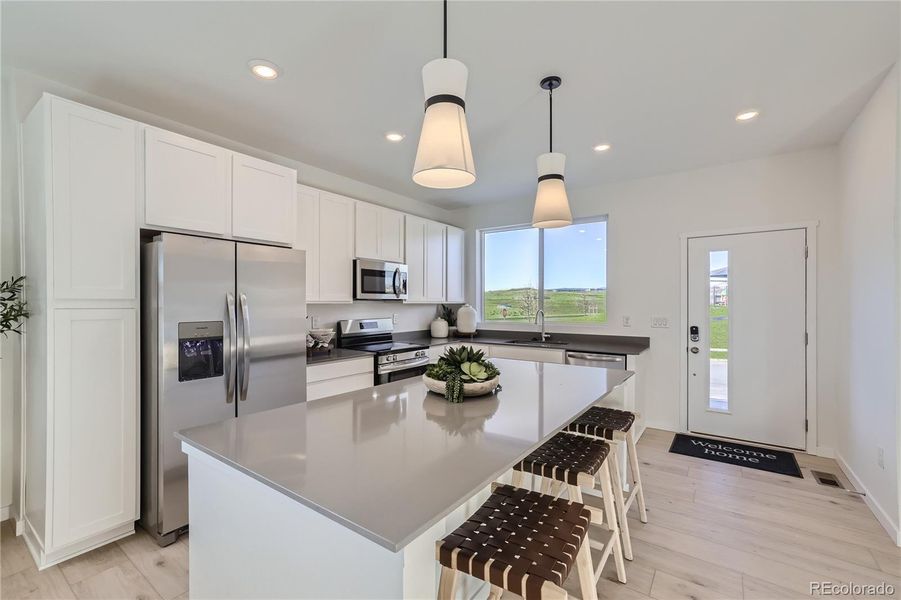 Furnished interior view inside a new home in , Arvada (Image 7).