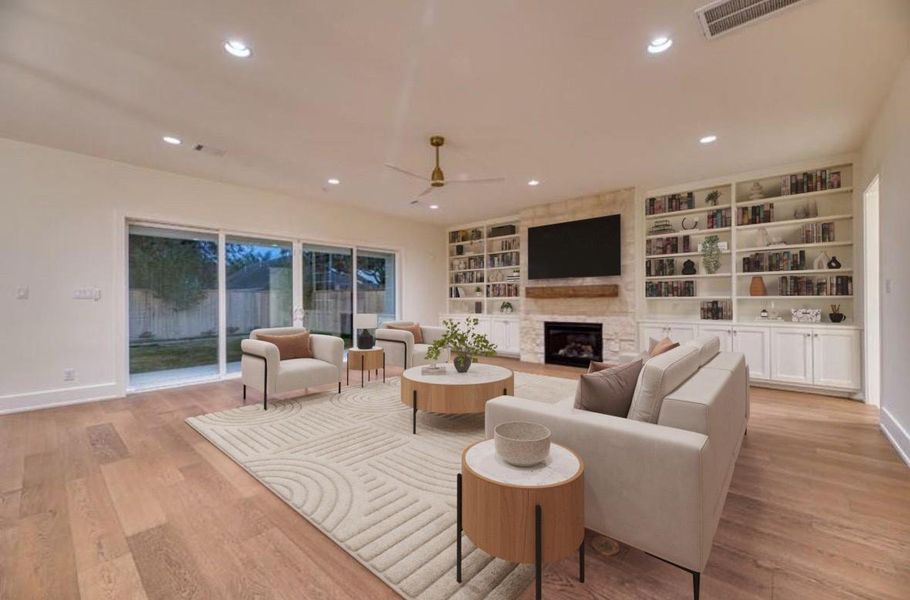 Furnished interior view inside a new home in , Houston (Image 18).