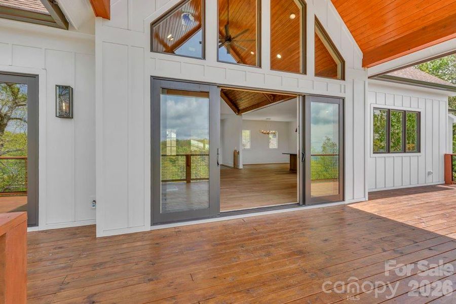 Exterior details and patio area of a home in , Boone (Image 4).