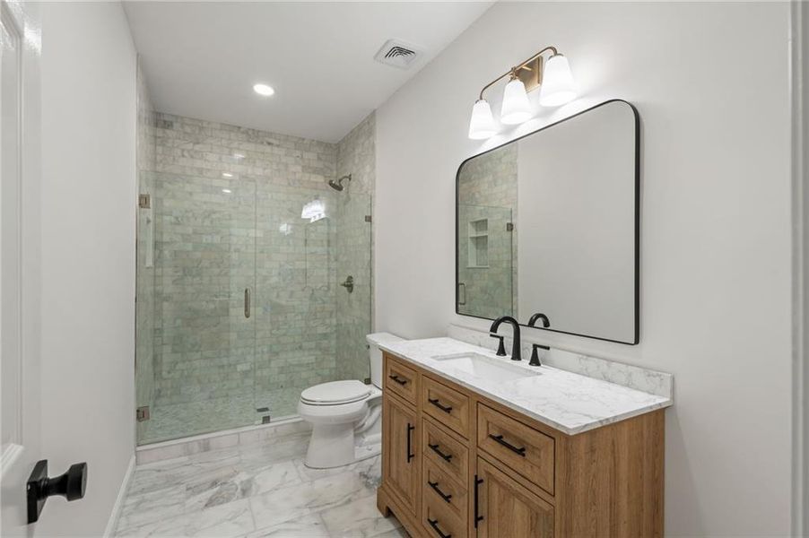 Furnished interior view inside a new home in , Atlanta (Image 39).