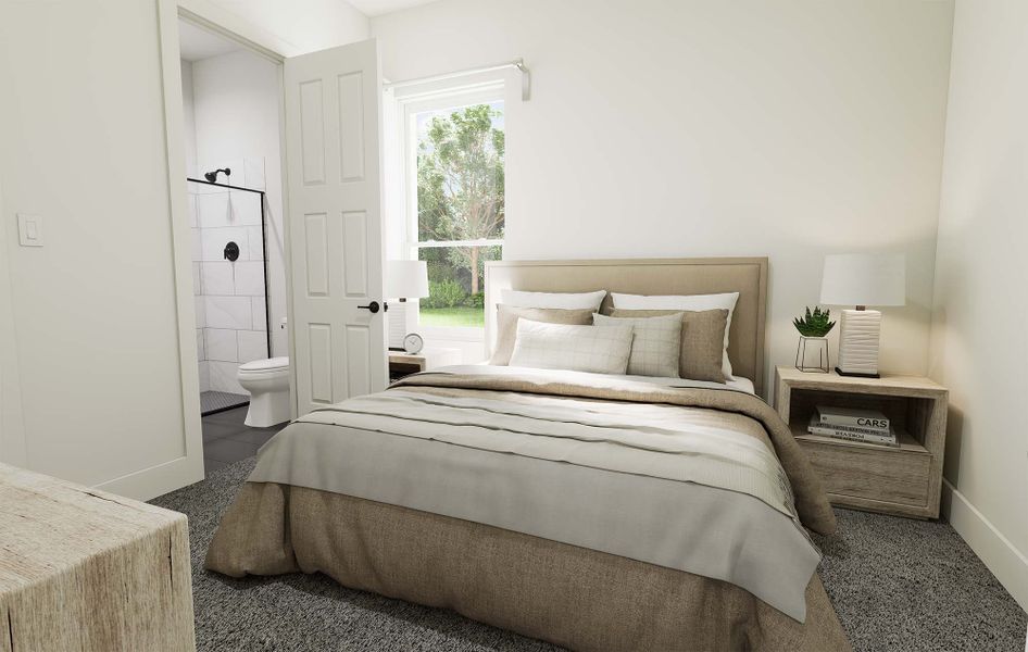 Representative furnished interior of a home built from the The Magnolia by David Weekley Homes in Mustang Lakes, Celina (Image 18).