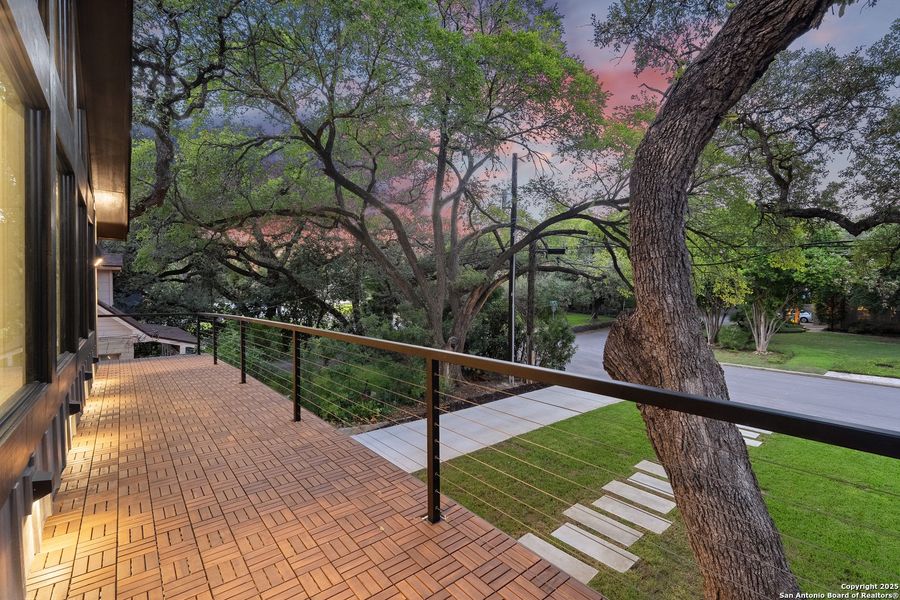 Exterior details and patio area of a home in , Alamo Heights (Image 4). Exterior details and patio area of a home in , Alamo Heights (Image 4).