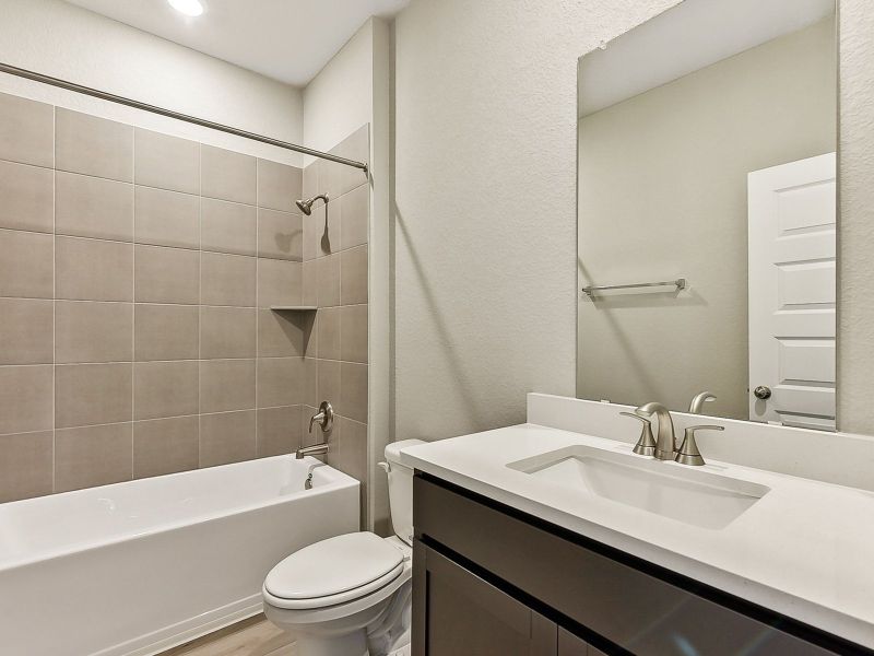 Furnished interior view inside a new home in Lakeside Meadows, Pflugerville (Image 4).
