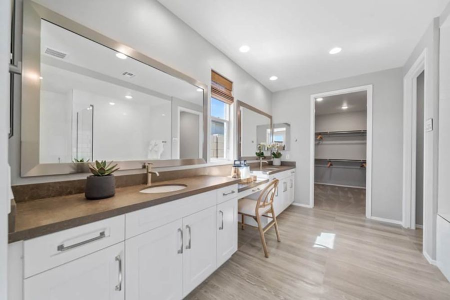 Furnished interior view inside a new home in Ovation at Meridian 55+, San Tan Valley (Image 21).