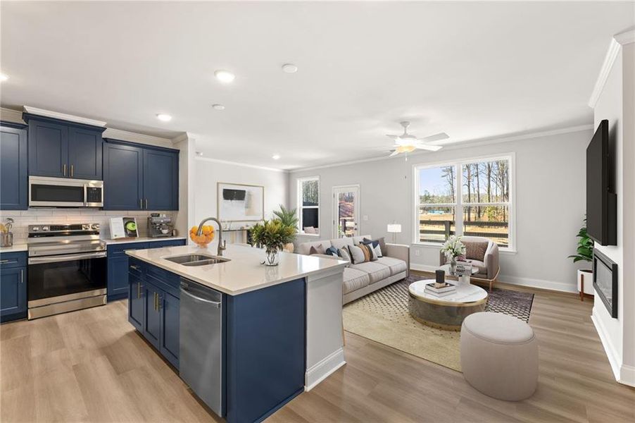 Furnished interior view inside a new home in Porter Reserve, Decatur (Image 25).