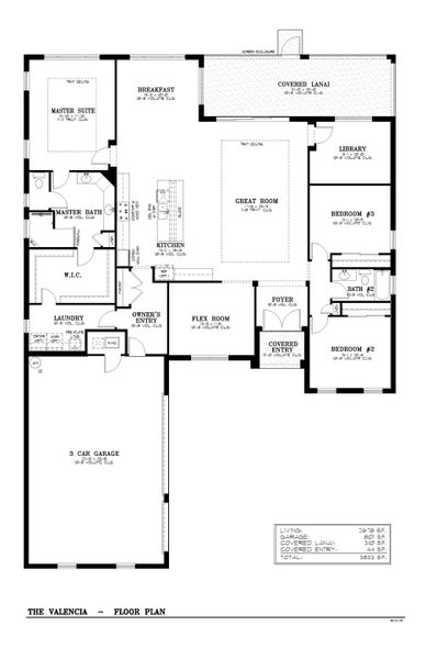 2D floor plan layout for the Balfour - Valencia by Colen Built Development, LLC in On Top of the World Communities, Ocala, FL (Image 3). 2D floor plan layout for the Balfour - Valencia by Colen Built Development, LLC in On Top of the World Communities, Ocala, FL (Image 3).