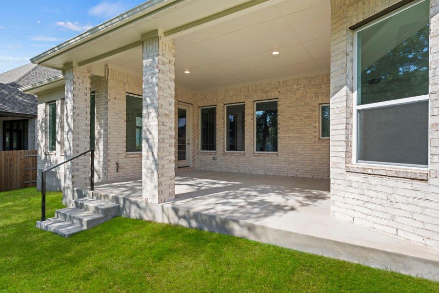 Rear Covered Patio