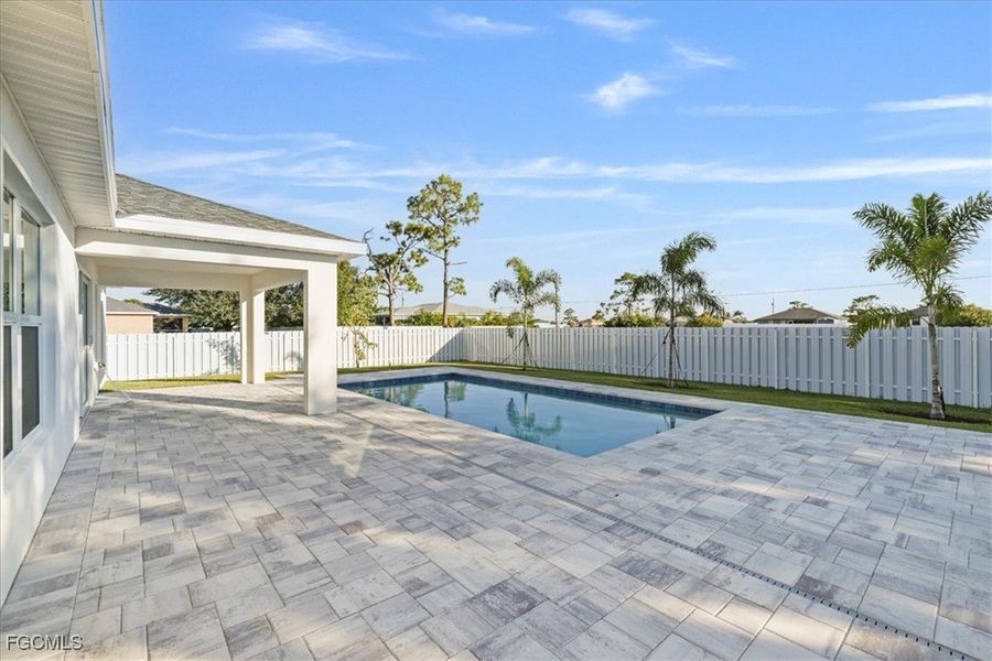 Exterior details and patio area of a home in Cape Coral, Cape Coral (Image 22). Exterior details and patio area of a home in Cape Coral, Cape Coral (Image 22).