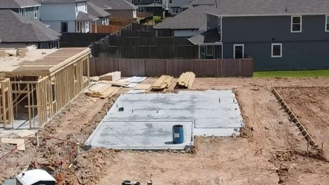In-progress construction of a new home in Ridgeland Hills, Willis, TX (Image 26). In-progress construction of a new home in Ridgeland Hills, Willis, TX (Image 26).