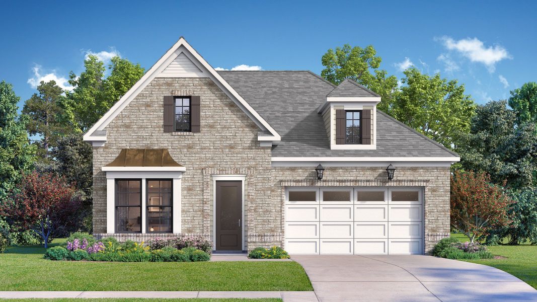 Representative exterior photo of a completed home built from the The Curator by DRB Elevate. in Brook Run, Fort Mill, SC (Image 18).