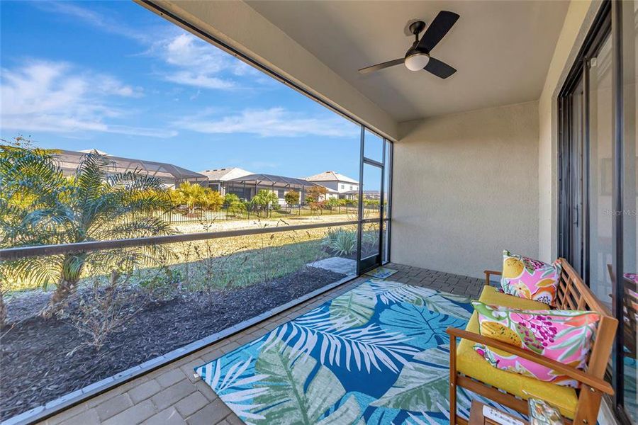 Exterior details and patio area of a home in Lorraine Lakes at Lakewood Ranch, Lakewood Ranch (Image 24).
