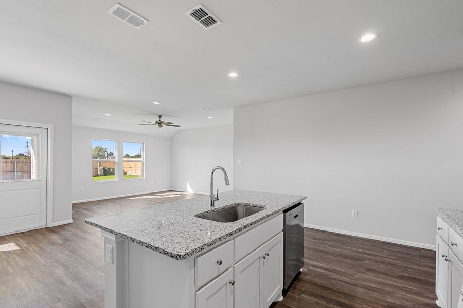 Representative furnished interior of a home built from the TEXAS CALI by D.R. Horton in Faculty Row, Abilene (Image 12).