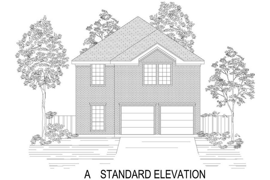 Representative rendering of the exterior for the Hunt F by First Texas Homes (Image 3).