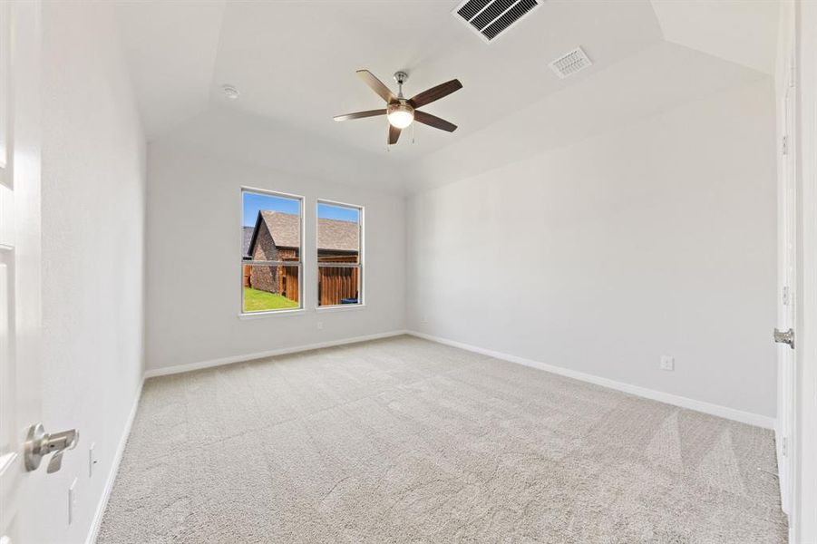 High ceilings, large windows, plush carpeting...this new dreamy owner's suite is waiting for you!