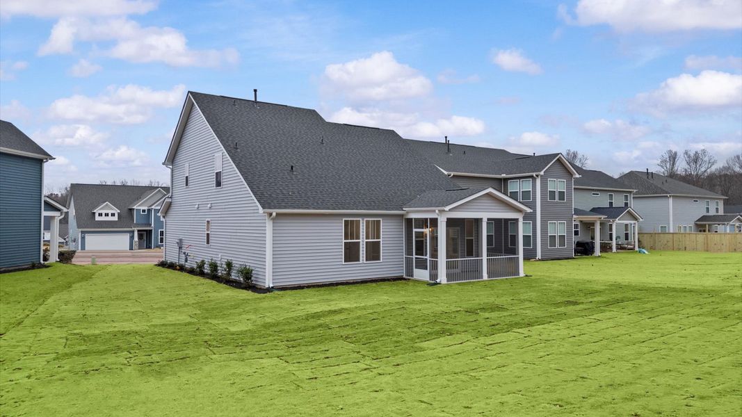 Exterior details and patio area of a home in Fox Hollow, Spartanburg (Image 21). Exterior details and patio area of a home in Fox Hollow, Spartanburg (Image 21).