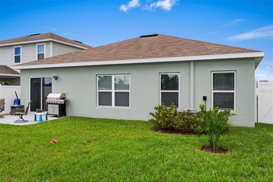 Exterior details and patio area of a home in , Brooksville (Image 29).