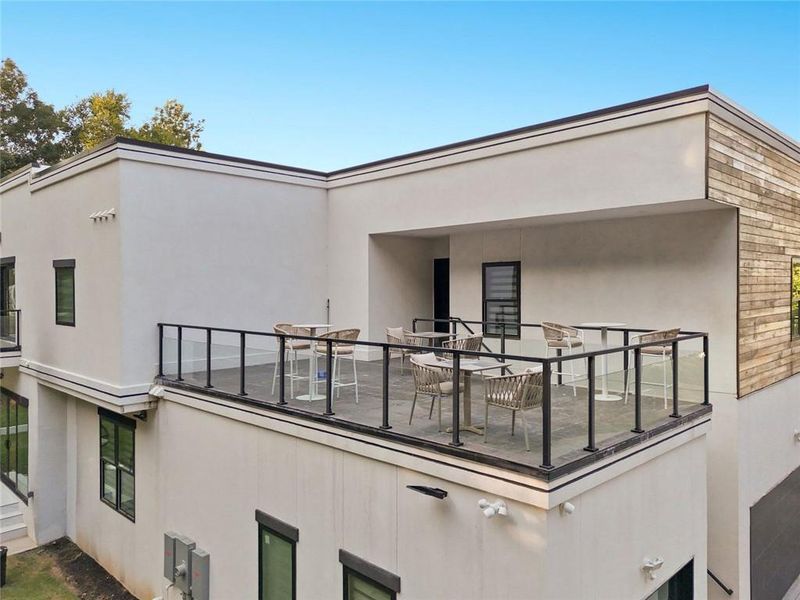Exterior details and patio area of a home in , Stone Mountain (Image 36).