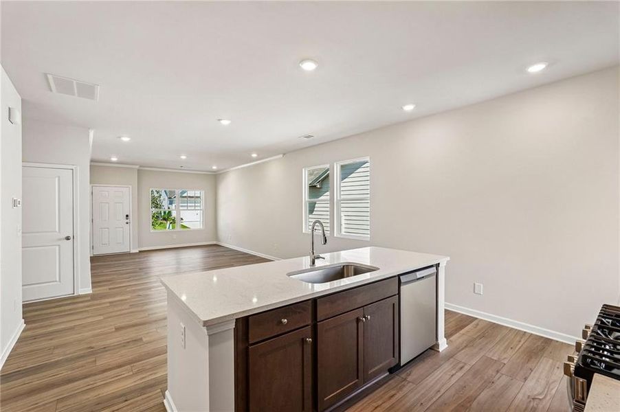 Furnished interior view inside a new home in Villages at Cedar Hill, Dallas (Image 9).