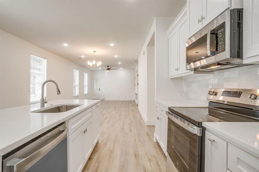 Furnished interior view inside a new home in , Fort Worth (Image 13).