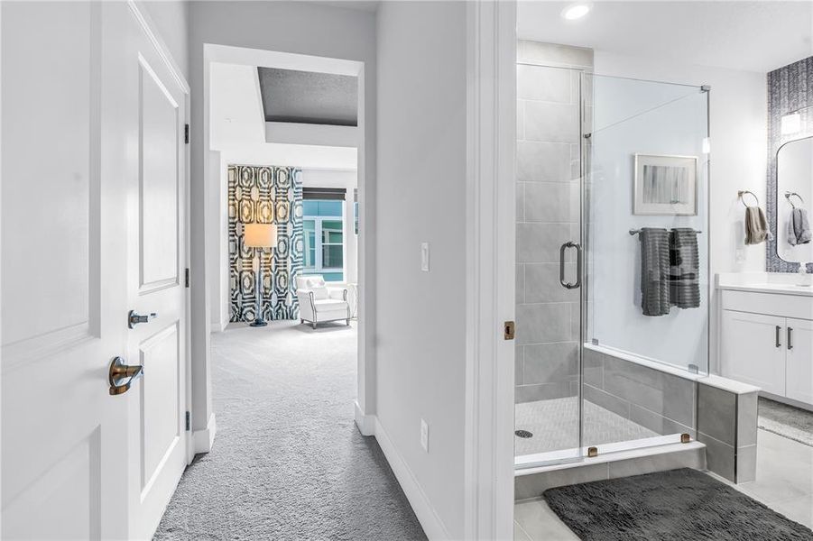 Furnished interior view inside a new home in , St. Petersburg (Image 40).