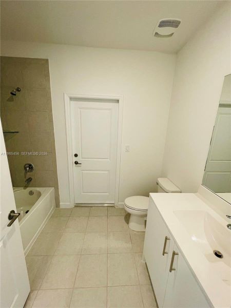 Cabana Bath, with access to the patio or future pool.