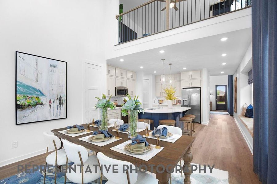 Furnished interior view inside a new home in Pomona, Manvel (Image 30).