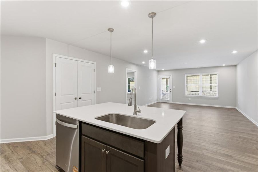 Furnished interior view inside a new home in Silver Leaf, Dawsonville (Image 8).