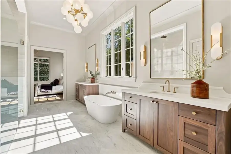 Furnished interior view inside a new home in , Atlanta (Image 6).