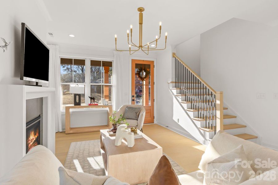Furnished interior view inside a new home in , Charlotte (Image 30).