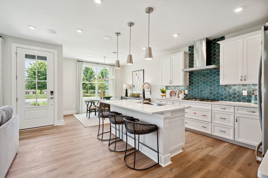 Representative furnished interior of a home built from the Stowe by Tri Pointe Homes in Seven Oaks, Belmont (Image 5).