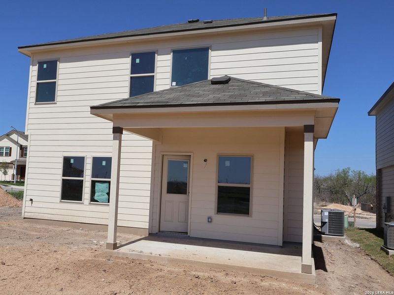Exterior details and patio area of a home in Paloma Park, Converse (Image 3).